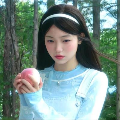 照片的她